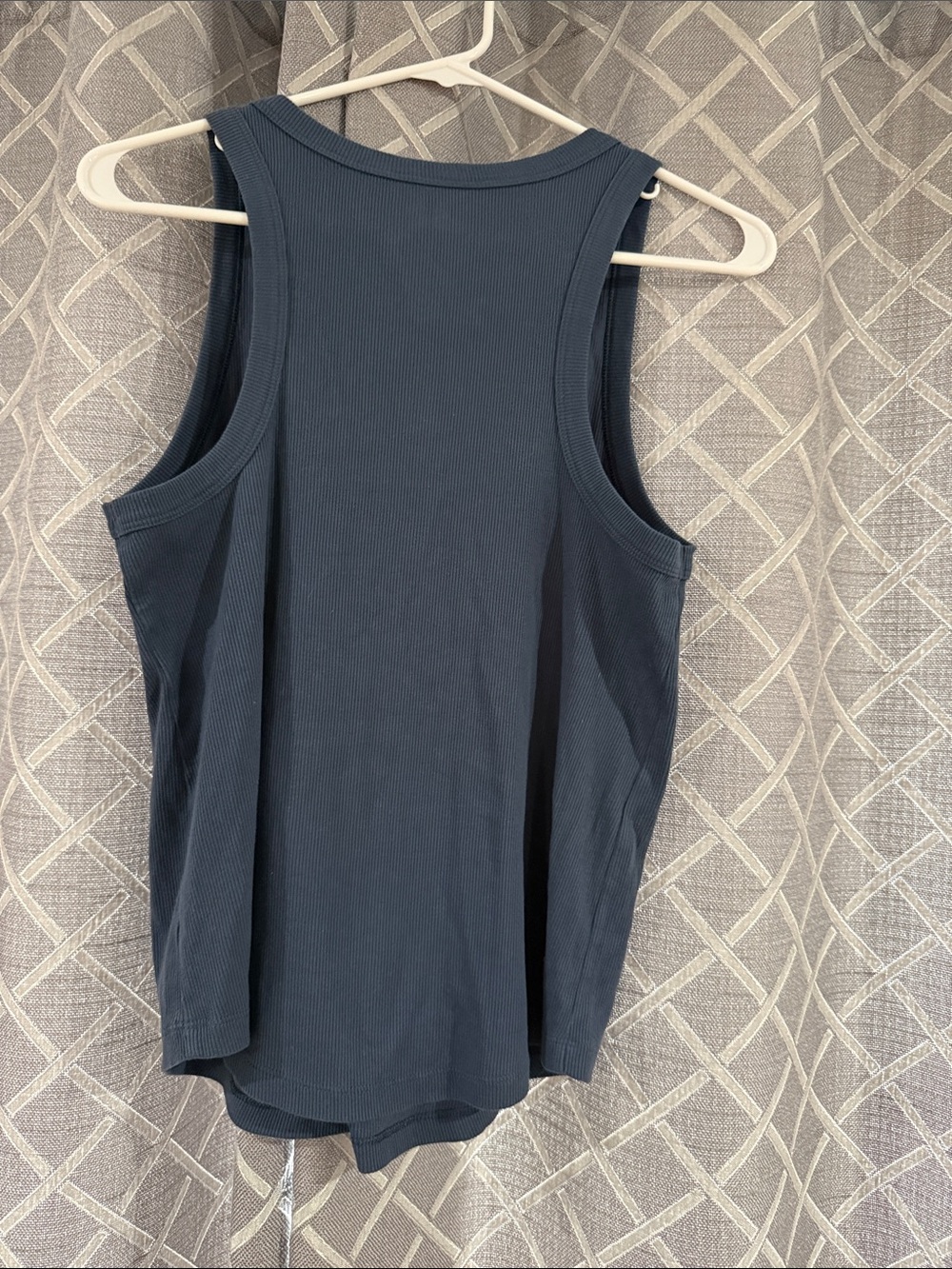 SO Blue Ribbed Tank Top - Picture 2 of 2